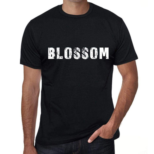 Blossom Mens Vintage T Shirt Black Birthday Gift 00555 - Black / Xs - Casual