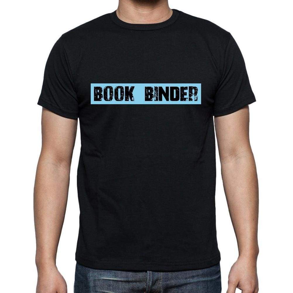 Book Binder T Shirt Mens T-Shirt Occupation S Size Black Cotton - T-Shirt