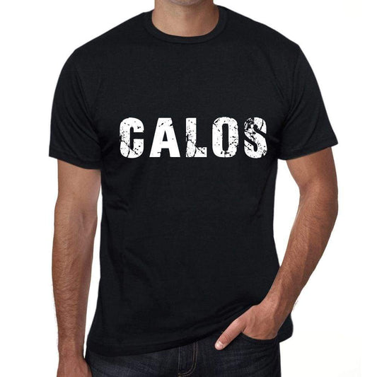 Calos Mens Retro T Shirt Black Birthday Gift 00553 - Black / Xs - Casual