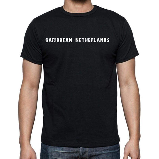Caribbean Netherlands T-Shirt For Men Short Sleeve Round Neck Black T Shirt For Men - T-Shirt