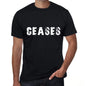 Ceases Mens Vintage T Shirt Black Birthday Gift 00554 - Black / Xs - Casual
