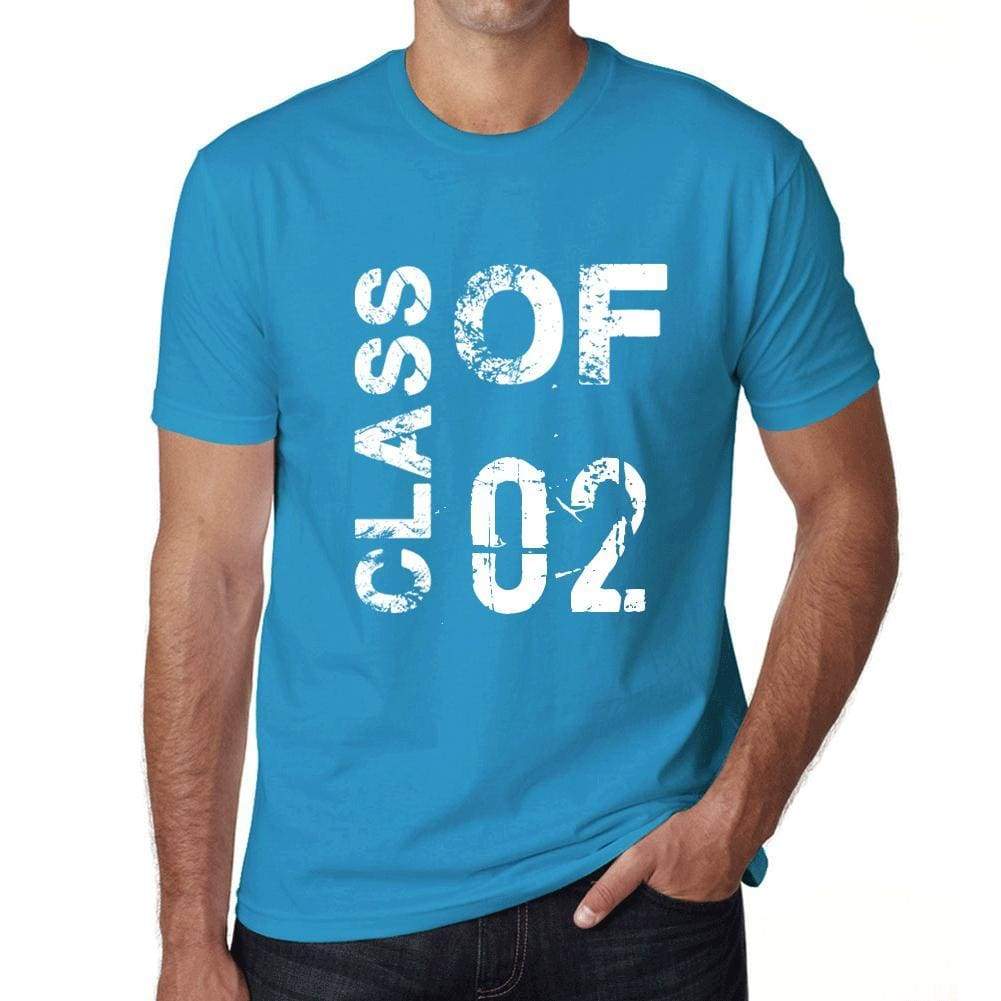 Class Of 02 Grunge Mens T-Shirt Blue Birthday Gift 00483 - Blue / Xs - Casual