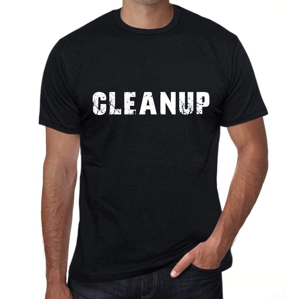 Cleanup Mens Vintage T Shirt Black Birthday Gift 00555 - Black / Xs - Casual