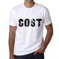 Cost Mens T Shirt White Birthday Gift 00552 - White / Xs - Casual