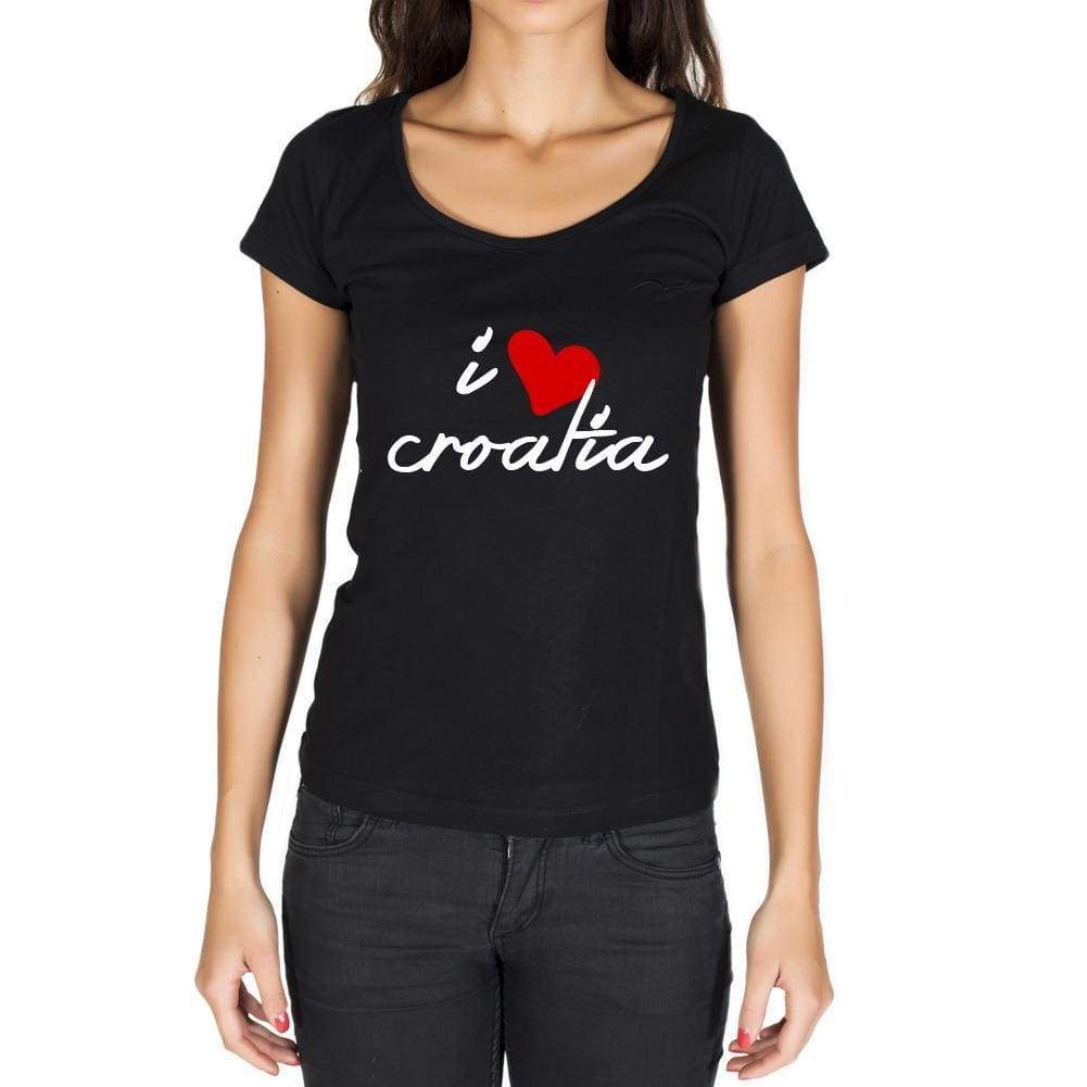 Croatia Womens Short Sleeve Round Neck T-Shirt - Casual