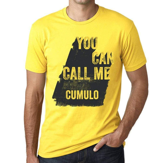 Cumulo You Can Call Me Cumulo Mens T Shirt Yellow Birthday Gift 00537 - Yellow / Xs - Casual