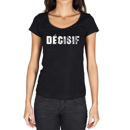 Décisif French Dictionary Womens Short Sleeve Round Neck T-Shirt 00010 - Casual
