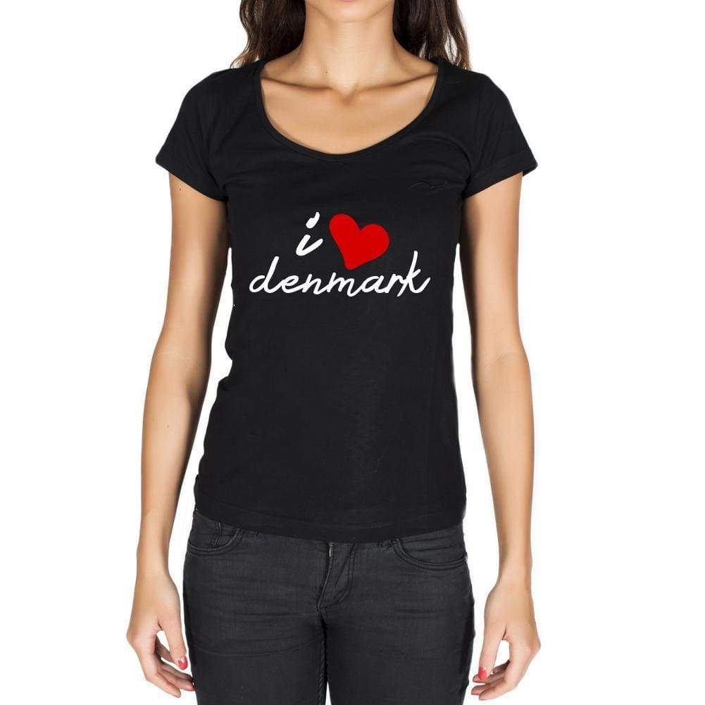 Denmark Womens Short Sleeve Round Neck T-Shirt - Casual