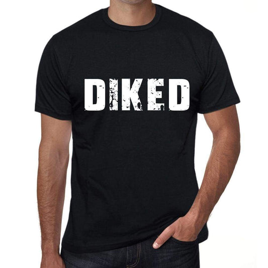 Diked Mens Retro T Shirt Black Birthday Gift 00553 - Black / Xs - Casual