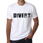Divert Mens T Shirt White Birthday Gift 00552 - White / Xs - Casual