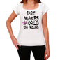 East World Goes Round Womens Short Sleeve Round White T-Shirt 00083 - White / Xs - Casual