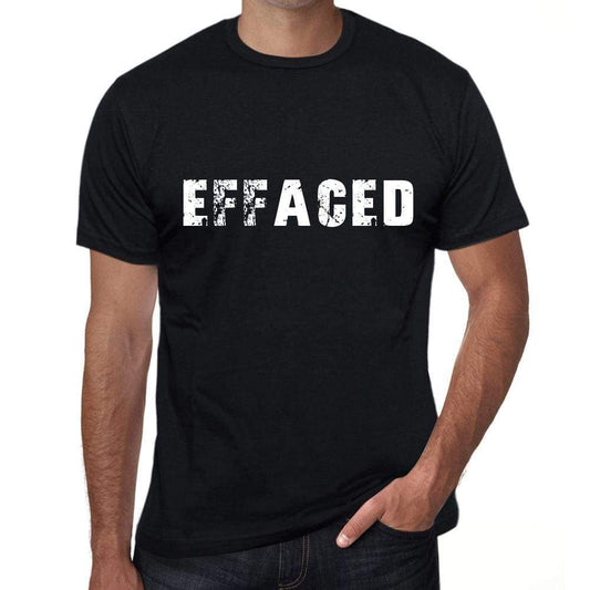 effaced Mens Vintage T shirt Black Birthday Gift 00555 - Ultrabasic