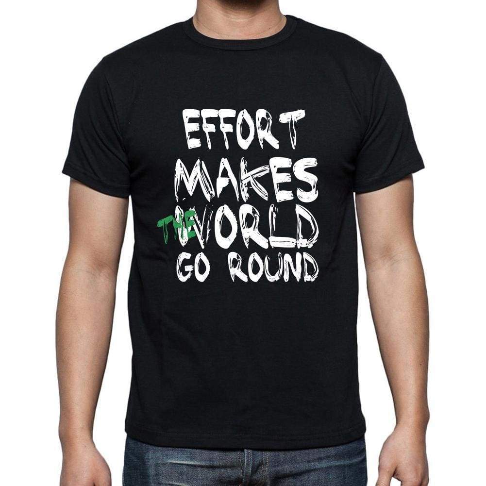effort, World Goes Round, <span>Men's</span> <span><span>Short Sleeve</span></span> <span>Round Neck</span> T-shirt 00082 - ULTRABASIC