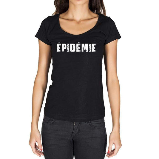 Épidémie French Dictionary Womens Short Sleeve Round Neck T-Shirt 00010 - Casual