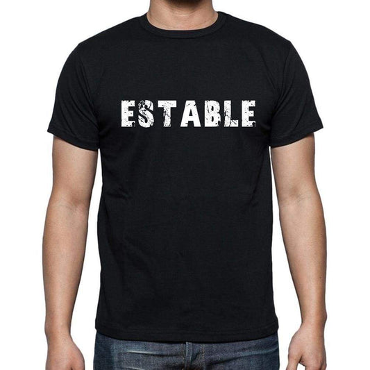 Estable Mens Short Sleeve Round Neck T-Shirt - Casual
