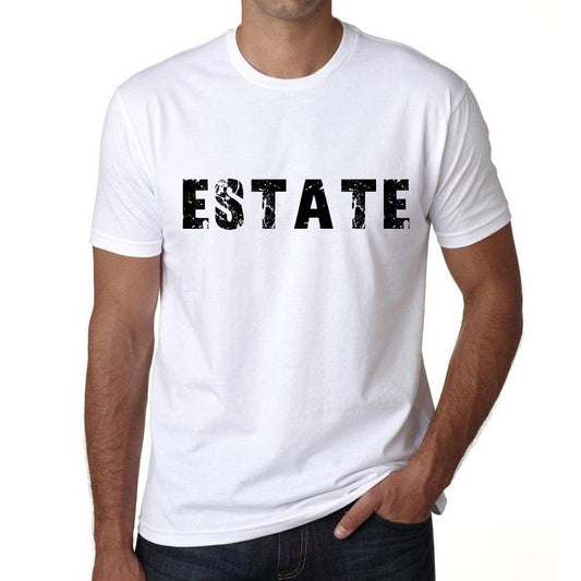 Estate Mens T Shirt White Birthday Gift 00552 - White / Xs - Casual