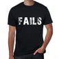 Fails Mens Retro T Shirt Black Birthday Gift 00553 - Black / Xs - Casual