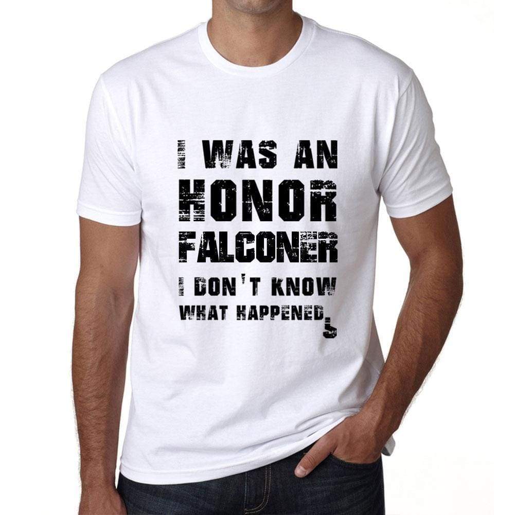 Falconer What Happened White Mens Short Sleeve Round Neck T-Shirt 00316 - White / S - Casual