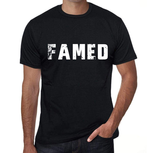 Famed Mens Retro T Shirt Black Birthday Gift 00553 - Black / Xs - Casual