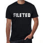fileted Mens Vintage T shirt Black Birthday Gift 00555 - Ultrabasic