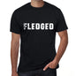 fledged Mens Vintage T shirt Black Birthday Gift 00555 - Ultrabasic