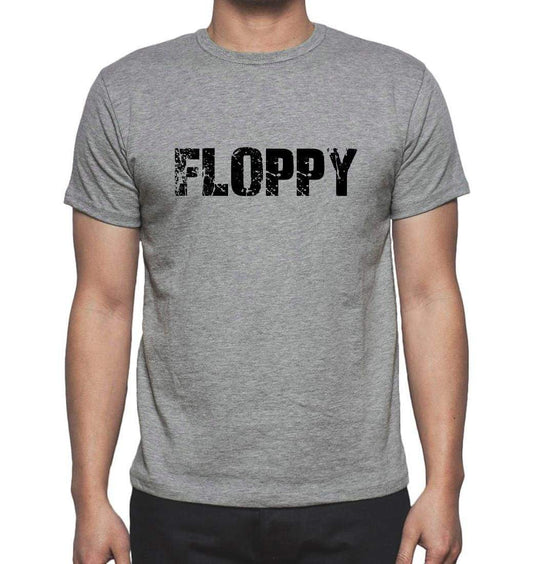Floppy Grey Mens Short Sleeve Round Neck T-Shirt 00018 - Grey / S - Casual