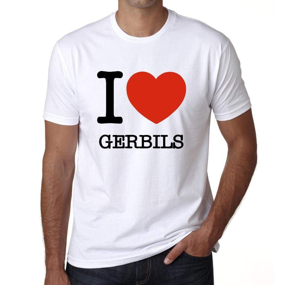 Gerbils Mens Short Sleeve Round Neck T-Shirt - White / S - Casual