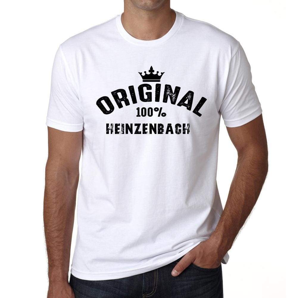 Heinzenbach 100% German City White Mens Short Sleeve Round Neck T-Shirt 00001 - Casual