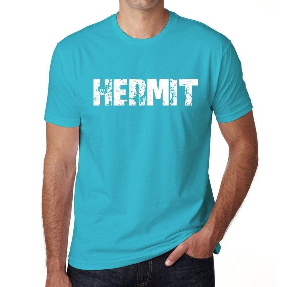 Hermit Mens Short Sleeve Round Neck T-Shirt 00020 - Blue / S - Casual