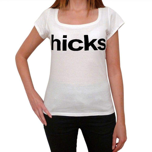 Hicks Womens Short Sleeve Scoop Neck Tee 00036