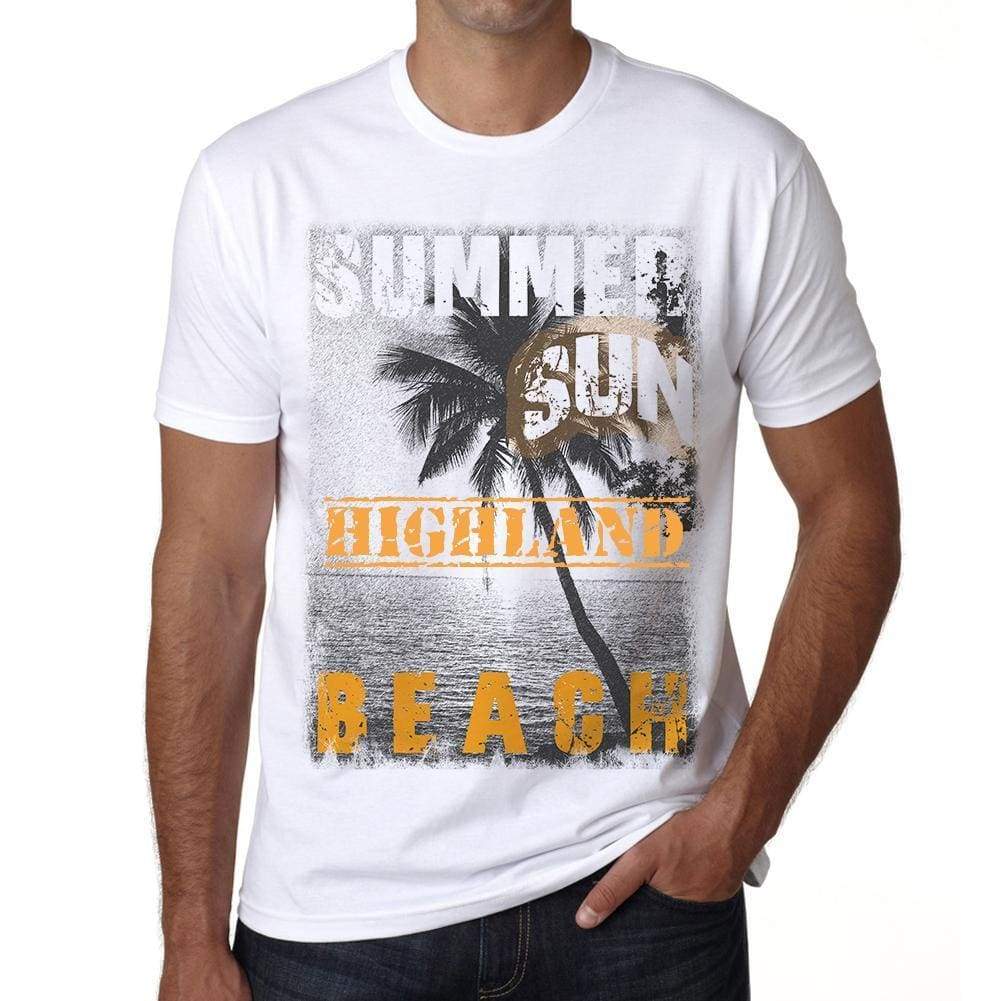 Highland Mens Short Sleeve Round Neck T-Shirt - Casual