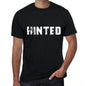 Hinted Mens Vintage T Shirt Black Birthday Gift 00554 - Black / Xs - Casual