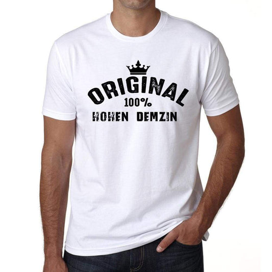 Hohen Demzin 100% German City White Mens Short Sleeve Round Neck T-Shirt 00001 - Casual
