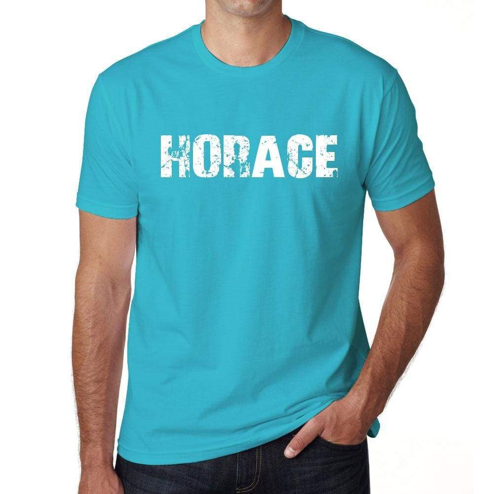 Horace Mens Short Sleeve Round Neck T-Shirt 00020 - Blue / S - Casual