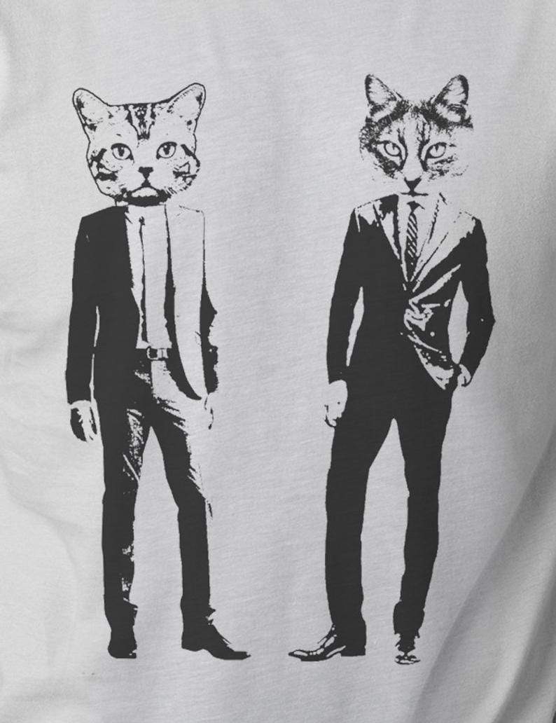 Graphic Mens Tshirt Funny Cat Tee Cat Lover Gift