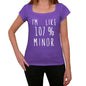 Im Like 107% Minor Purple Womens Short Sleeve Round Neck T-Shirt Gift T-Shirt 00333 - Purple / Xs - Casual