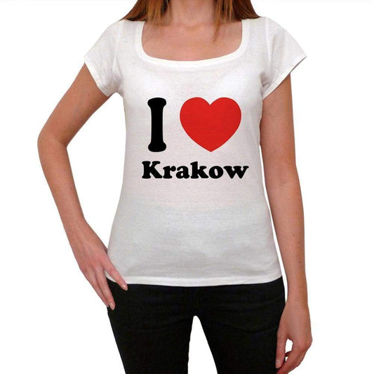 Krakow T Shirt Woman Traveling In Visit Krakow Womens Short Sleeve Round Neck T-Shirt 00031 - T-Shirt