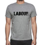 Labour Grey Mens Short Sleeve Round Neck T-Shirt 00018 - Grey / S - Casual