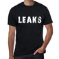 Leaks Mens Retro T Shirt Black Birthday Gift 00553 - Black / Xs - Casual