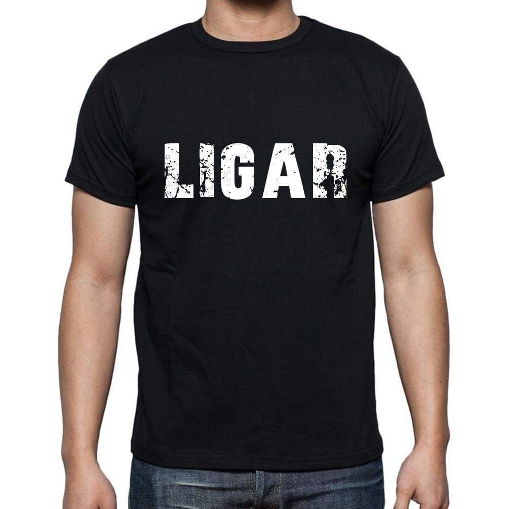 Ligar Mens Short Sleeve Round Neck T-Shirt - Casual