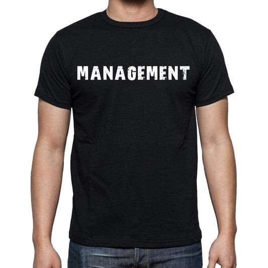 Management Mens Short Sleeve Round Neck T-Shirt Black T-Shirt En - Casual