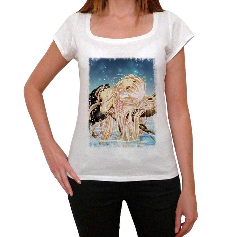 Manga Girl Tree Over The Water T-Shirt For Women T Shirt Gift 00088 - T-Shirt