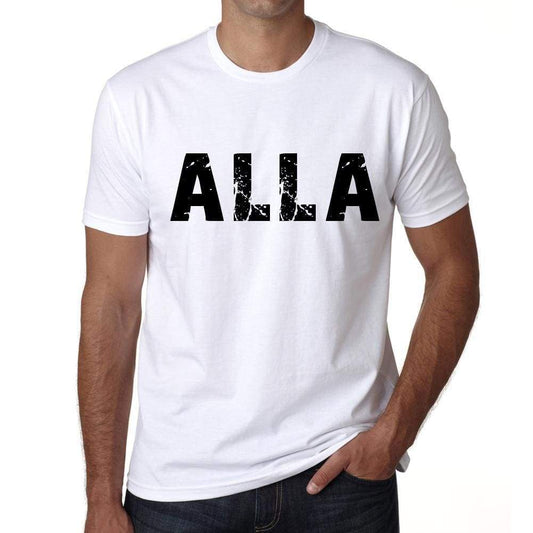 Mens Tee Shirt Vintage T Shirt Alla X-Small White 00560 - White / Xs - Casual