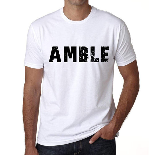 Mens Tee Shirt Vintage T Shirt Amble X-Small White 00561 - White / Xs - Casual
