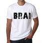 Mens Tee Shirt Vintage T Shirt Brai X-Small White 00560 - White / Xs - Casual