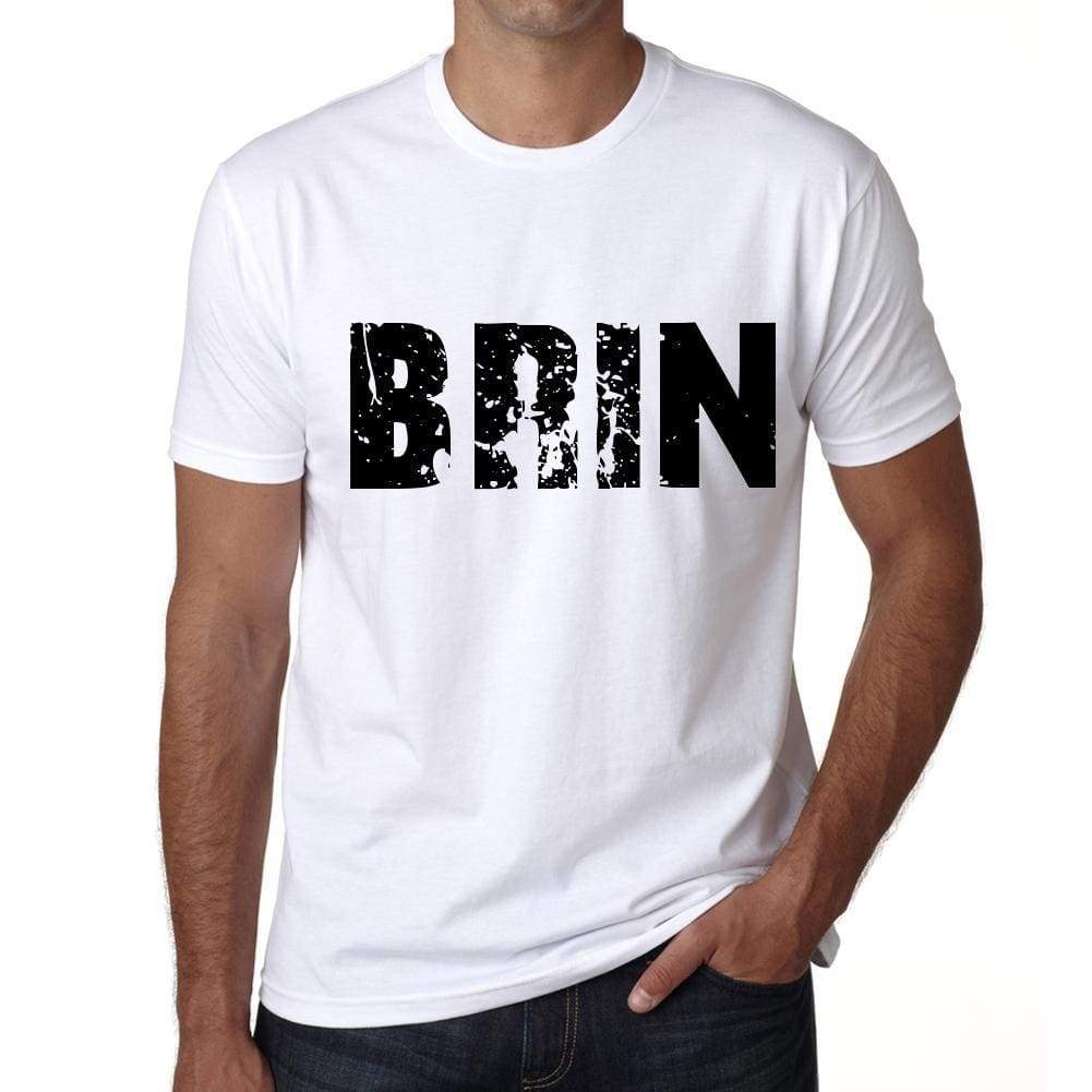 Mens Tee Shirt Vintage T Shirt Brin X-Small White 00560 - White / Xs - Casual