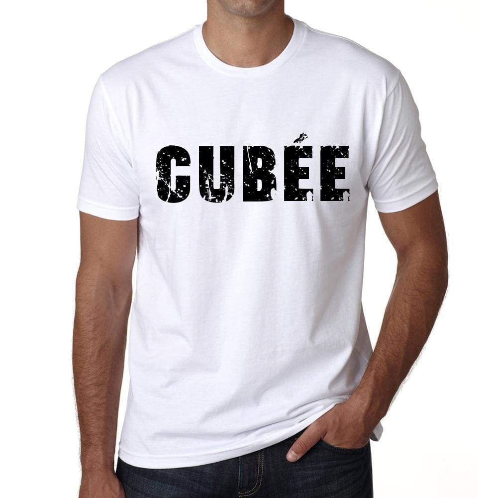 Mens Tee Shirt Vintage T Shirt Cubée X-Small White 00561 - White / Xs - Casual