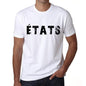 Mens Tee Shirt Vintage T Shirt États X-Small White 00561 - White / Xs - Casual