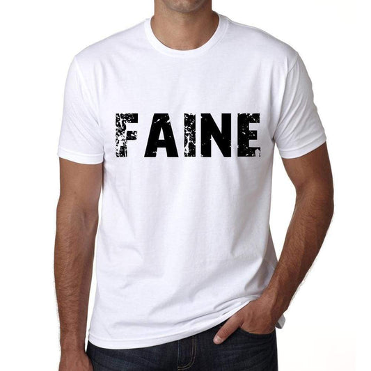 Mens Tee Shirt Vintage T Shirt Faine X-Small White 00561 - White / Xs - Casual