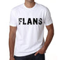 Mens Tee Shirt Vintage T Shirt Flans X-Small White 00561 - White / Xs - Casual